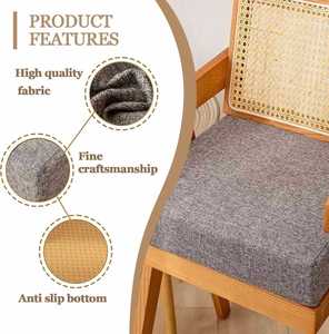 Seat Cushions Dining Chairs <b>Memory</b> Foam Chair Pads for Indoor Nonslip Bottom Splash-Resistant Removable Machine Washable - Product Image 3