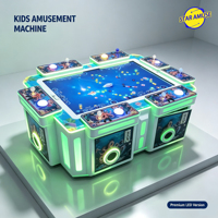 STARAMUSE Machine de jeu d'arcade interactive serpent à monnayeur 42 pouces 4 joueurs pour enfants, avec lumières clignotantes en anglais
