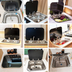 Lavabo a mano quadrato in acciaio inossidabile per accessori interni RV con Frauct per Caravan & <span class=keywords><strong>Camper</strong></span> - Product Image 6