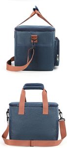 Tactical Insulated Polyester Cloth <b>Lunch</b> <b>Bag</b> Adjustable <b>Shoulder</b> <b>Strap</b> Large Capacity Aluminum Foil Lining | Leakproof for - Product Image 3