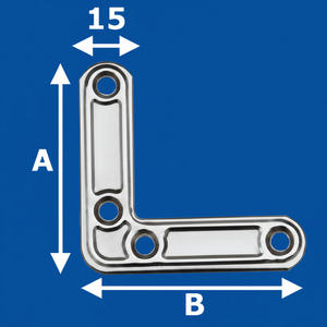 Perlina d'angolo dal Design moderno leggero rinforzata 60x60 AL153IN60 in acciaio inox per la protezione delle pareti Aldeghi - Product Image 1