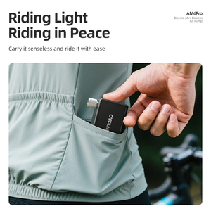 CYCLAMI 130PSI 휴대용 전동 에어 펌프 미니 자전거 타이어 공기주입기 프레스타 슈레더 밸브 겸용 - Product Image 5