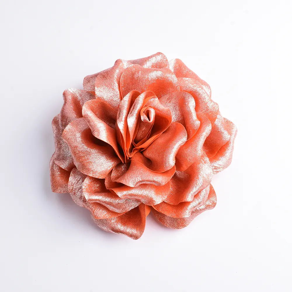 Wholesale Fashion Custom Latest Design Fabric Pearl Rose Colorful Flower Brooch Men's Lapel Pins