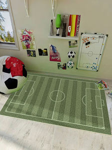 Tapis de terrain de <span class=keywords><strong>football</strong></span> moderne en velours de cristal antidérapant pour le salon, la salle à manger et la <span class=keywords><strong>chambre</strong></span> des enfants. - Product Image 2