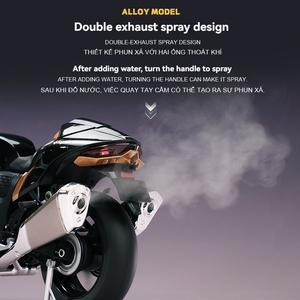 2025 Hot New Style <strong>Diecast</strong> <strong>1</strong>:<strong>6</strong> Hayabusa <strong>Motorcycle</strong> with Key Open Spray Electric Fun Toy High Tech Novelties Metal Toy - Product Image 4
