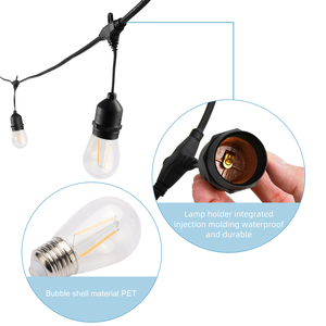 Vietnam Wholesale Factory Led <strong>Light</strong> <strong>String</strong> Outdoor Waterproof Lighting 24ft Dual Filament Christmas <strong>Lights</strong> Led <strong>String</strong> Decoration - Product Image 3