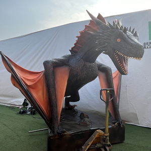 Modèle de dragon animatronique grandeur nature, imperméable, émettant de la fumée, inspiré de <span class=keywords><strong>Jurassic</strong></span> <span class=keywords><strong>World</strong></span> - Product Image 3