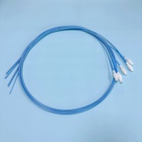 Tube guide médical de précision tressé en Pebax jetable pour endovascularisation, fabriqué en usine OEM, avec injection