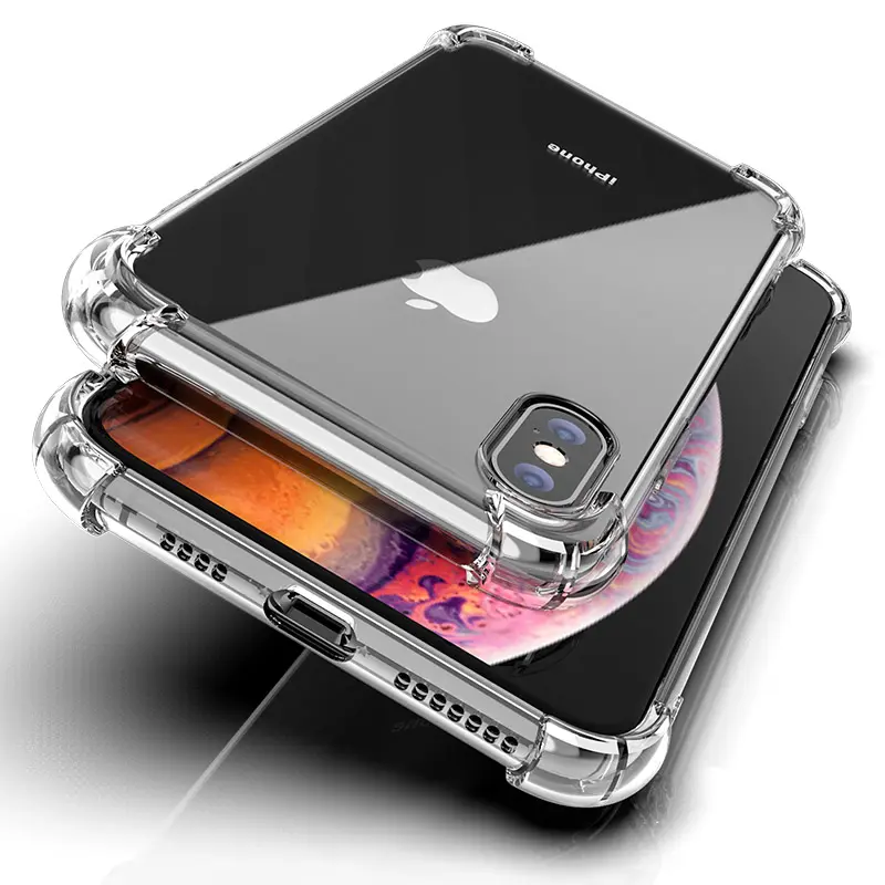 Capa transparente de cristal transparente, venda quente de tampa barata à prova de choque transparente para iphone 12 8plus tpu