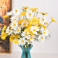 Fleurs Artificielles de Chrysanthème et Petites Marguerites pour Décoration de Maison et de Fête