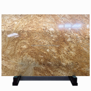 Imperial Vàng <span class=keywords><strong>Granite</strong></span> tấm tự nhiên vàng vàng đánh bóng tường gạch lát sàn cho nhà bếp bàn Vanity Tops hiện đại hoàng gia - Product Image 1