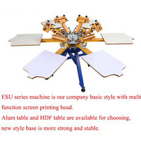 Machine de sérigraphie réglable pour sacs T-shirts personnalisés emballage pratique de sacs à vêtements sérigraphie