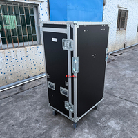 Boîte de transport et de rangement ATA pour supports de micro, étui de transport pour 24 supports de micro à perche haute avec table latérale