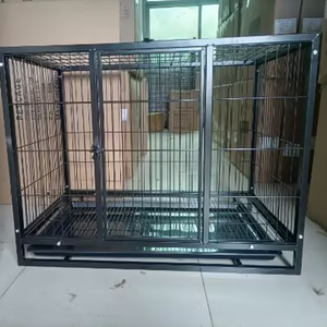 Cage de reproduction pour chiens de grande taille en acier inoxydable, en métal, de qualité supérieure, bon marché, en gros, avec roues - Product Image 1