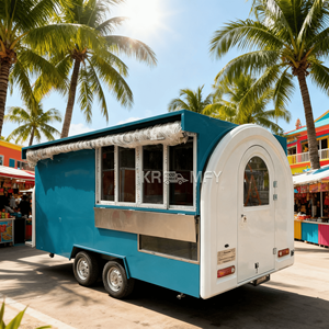 Camion de restauration rapide personnalisé pour bubble tea, café, et autres plats – Remorque mobile pour la vente de nourriture - Product Image 2