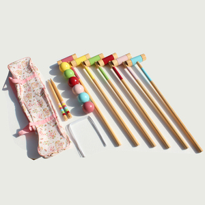 <span class=keywords><strong>Jeu</strong></span> de <span class=keywords><strong>croquet</strong></span> à six joueurs, ensemble de <span class=keywords><strong>croquet</strong></span> de 35 pouces avec maillets en bois de qualité supérieure - Product Image 2