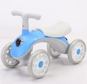 Vélo d'équilibre pour enfants de <span class=keywords><strong>1</strong></span> à 3 ans sans pédales, draisienne à quatre roues pour bébé, trotteur pour bébé, voiture à roulettes pour bébé - Product Image 1