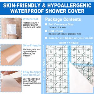 Waterproof <strong>Picc</strong> <strong>Line</strong> Patch Shields Pd <strong>Catheter</strong> Shower Protector Wound Bandage for Showering - Product Image 4