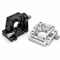 Cadre de montage optique en aluminium avec ouverture centrale pour les assemblages de positionnement de lentilles et les composants d'instruments usinés sur mesure par CNC