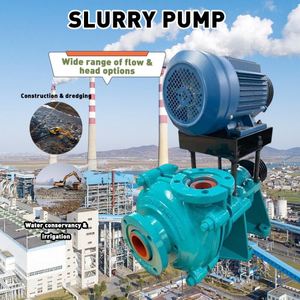 CDHB 8/6CZ Horizontal Centrifugal Single Stage Sludge <b>Pump</b> Slurry Electric Heavy Duty Sand Dredger High Pressure 200-600 M/h - Product Image 1