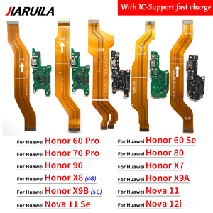 Port de charge en gros pour Huawei <span class=keywords><strong>Honor</strong></span> 60 70 80 90 Pro Se <span class=keywords><strong>Honor</strong></span> X7 <span class=keywords><strong>X8</strong></span> X9A X9B 4G 5G Nova 11 Se 12i Y91 câble flexible de téléphone portable - Product Image 4