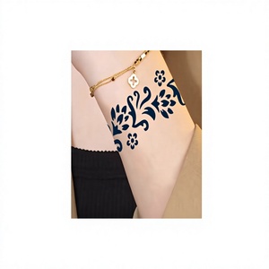 Pasta de Henna Transfronteriza para Pintura en Aerosol, Adhesivo Semipermanente, Plantilla para Tatuajes, <span class=keywords><strong>Brazalete</strong></span> Geométrico para <span class=keywords><strong>Brazo</strong></span> - Product Image 1