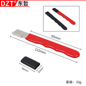 Aiguiseur de couteaux Dzt multi-grains en acier inoxydable, outil d'affûtage manuel pour couteaux de cuisine et outils de taille-haie - Product Image 5