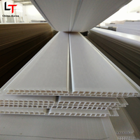 Paneles de techo de PVC entrelazados blancos hechos en fábrica desde hace mucho tiempo, revestimiento interior de PVC a precio de fabricante