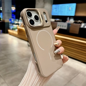 เคสกันกระแทกพร้อมขาตั้งเลนส์กล้องสำหรับ iPhone 17 16 15 14 13 12 11 Pro Max รองรับการชาร์จไร้สายแบบแม่เหล็ก - Product Image 4
