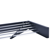 Porte-serviettes mural pliable en acier moderne pour appartement