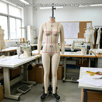 Maniquí de Mujer JUNMEI B75 34B para Diseño de Patrones, con Forma de Vestido, Lencería y Traje de Baño, Ajustable en los Hombros, de Cuerpo Completo y en Pose de Pie