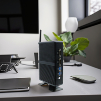 Mini PC Portátil Eglobal, Intel Core I3 5005U/I5 4200U/4200Y, Doble Núcleo, DDR3, 8GB RAM, Doble RJ45 LAN, HD, VGA, 4USB, Computadora Pequeña para el Hogar