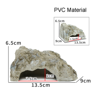 Caverna Imitada de Rocha Ustoviana para Répteis, PVC Durável, Bonita Gaiola para Répteis para Decoração e Design de Paisagens - Product Image 5