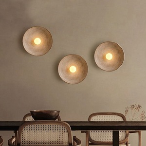 Wabi Sabi Style <b>Wall</b> Lamps Led <b>Light</b> Source E27 Bulb Base <b>Switch</b> Control For Living Room Bedroom Hallway Decorative Lighting - Product Image 1