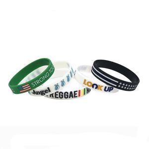 Pulseras Promocionales de Silicona con Inyección de Tinta al por Mayor, Llavero de Silicona de 12 mm, Pulsera de Silicona - Product Image 3