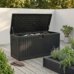 Caja <span class=keywords><strong>de</strong></span> Almacenamiento Exterior <span class=keywords><strong>de</strong></span> HDPE <span class=keywords><strong>de</strong></span> 80 Galones en Oferta, para Cojines <span class=keywords><strong>de</strong></span> <span class=keywords><strong>Muebles</strong></span> <span class=keywords><strong>de</strong></span> Patio, Almohadas Decorativas, Herramientas <span class=keywords><strong>de</strong></span> Jardín y Flotadores <span class=keywords><strong>de</strong></span> Piscina, en Negro y Marrón - Product Image 3