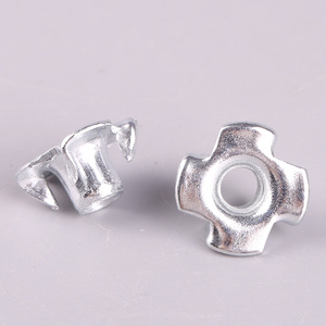 Tuerca de cuatro puntas de aleación de aluminio M3 M4 M5 M6 para reparación de aviones modelo de ala fija, acabado plateado - Product Image 1