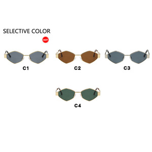 2024 New Model Pulinsi 3633 Unisex Metal <b>Frame</b> UV400 <b>Sunglasses</b> Irregular <b>Small</b> Exaggerated Street Style - Product Image 5