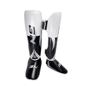 BN Chân Miếng Đệm PU Da Đấm Bốc Ống Chân Bảo Vệ Mắt Cá Chân Bảo Vệ MMA Muay Thái Đào Tạo Chân Ấm Ánh Sáng Đá Miếng Đệm Ống Chân - Product Image 4