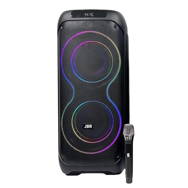 JBR-8830 Dual 8" Altavoz De Karaoke Big Speakers Outdoor Dj Party Portable Karaoke Speaker with Mic and bluetooth for Home/party