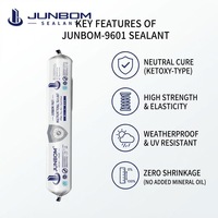 JUNBOM 9601 Mastic silicone neutre résistant aux intempéries, forte adhérence, résistant aux UV, pour joints de pierre, fenêtres, portes, fournisseur direct d'usine