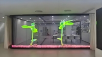 Pantalla LED Transparente para Hologramas P6.25, Cartel Digital para Publicidad en Ascensores y Aeropuertos