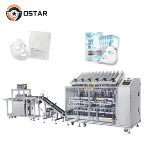 New Products 4/6/8 Heads Automatic Face Mask Wrapping Facial Clay Filling And Packing Machine Packaging