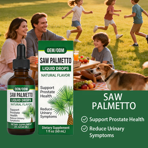Suplemen Cair Saw Palmetto Label Pribadi - OEM/ODM untuk Dukungan Prostat & Pereda Gejala Saluran Kemih, 60mL Tetes Rasa Alami - Product Image 2
