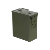 Boîte à munitions américaine en acier PA60 grande boîte à munitions 50cal support de stockage de munitions conteneur outils couvercle scellé articulé