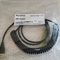Câble réseau KEYENCE HR-C3NC, type enroulé, 3 m, pour lecteur de codes-barres portable série HR-X HR C3NC