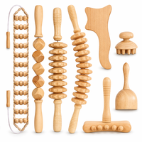 Kit de massage corporel Gua Sha personnalisé en bois pour drainage lymphatique – Outils de thérapie corporelle en bois
