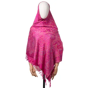 high quality trippy pashmina scarf paisley chinese style pashmina shawl multicolor bulk