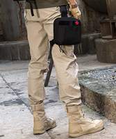Sacoche médicale tactique IFAK à porter à la cuisse, trousse de premiers secours individuelle, sacoche de cuisse réglable, détachable et attachable