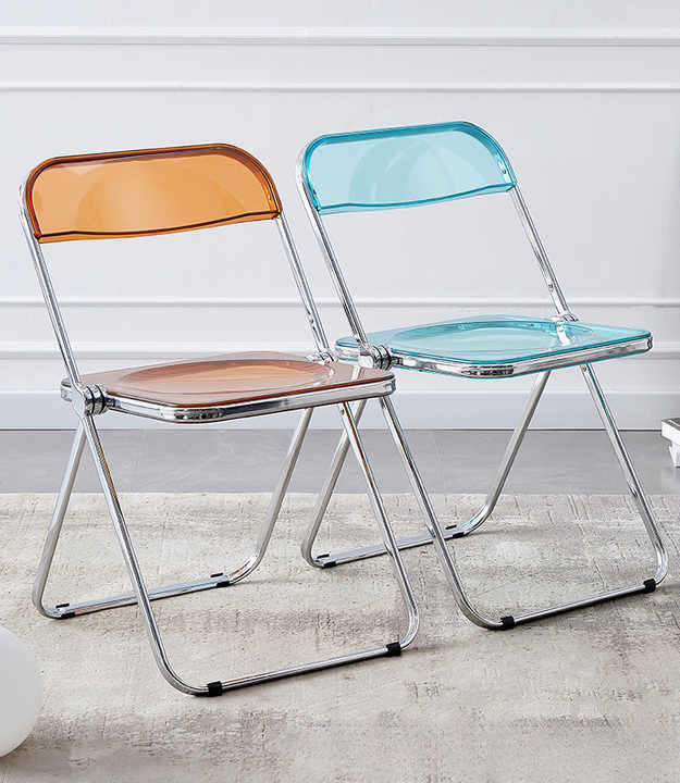Modern High Quality Acrylic Transparent PET Dining Chairs Stackable